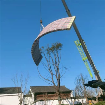 Instalação de painéis de acrílico