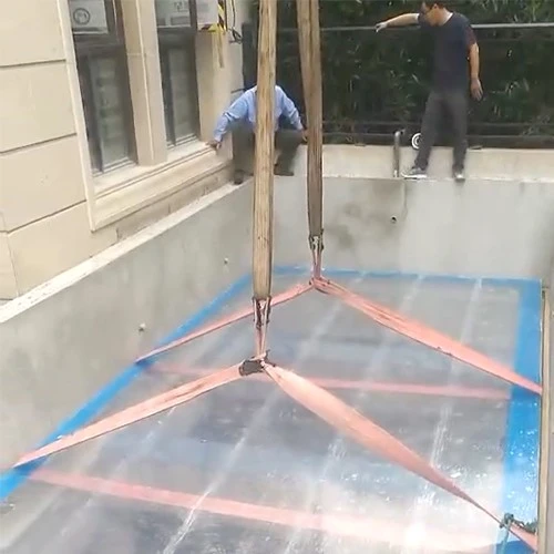 Transparent Pool Installation